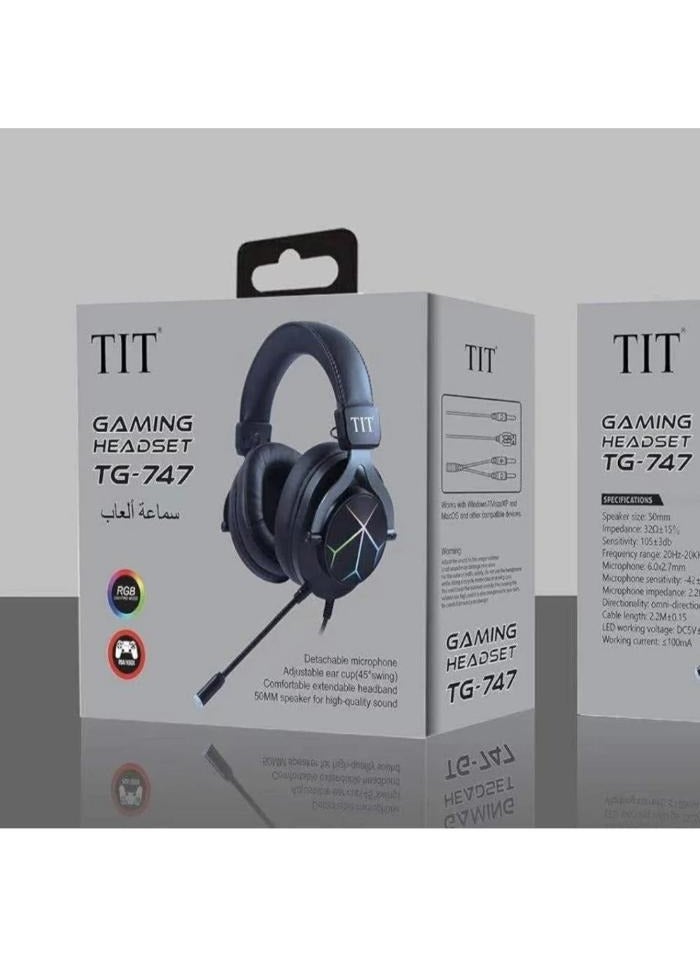 تي اي تي سماعة العاب تي جي 747من تي اي تي - Image 2