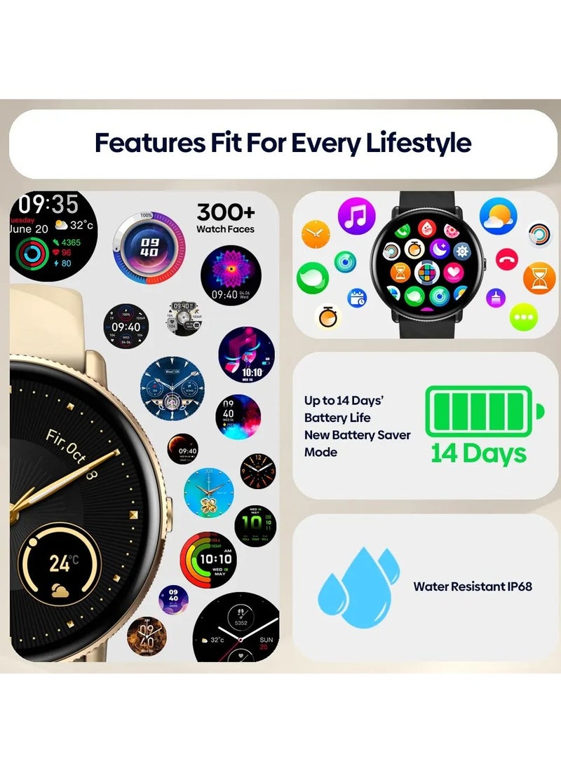 Zeblaze Smart Watch 1.43'' AMOLED Smart Watches for Men Women Smartwatch with Bluetooth Make/Answer Calls Fitness Modes and Sleep Modes Multi-app Message Reminder Multi Language 260 mAh  - Image 4