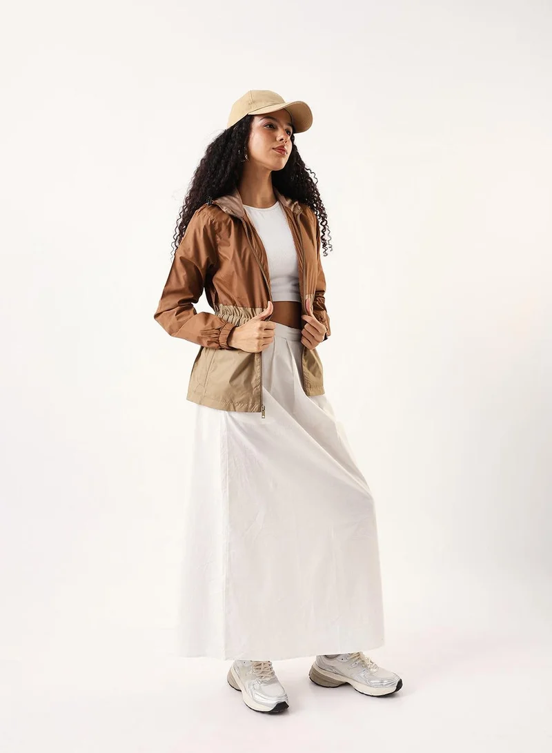 دينيس لينغو جاكيت نسائي بلون بيج وغزال بقصة عادية من البوليستر بنسبة %