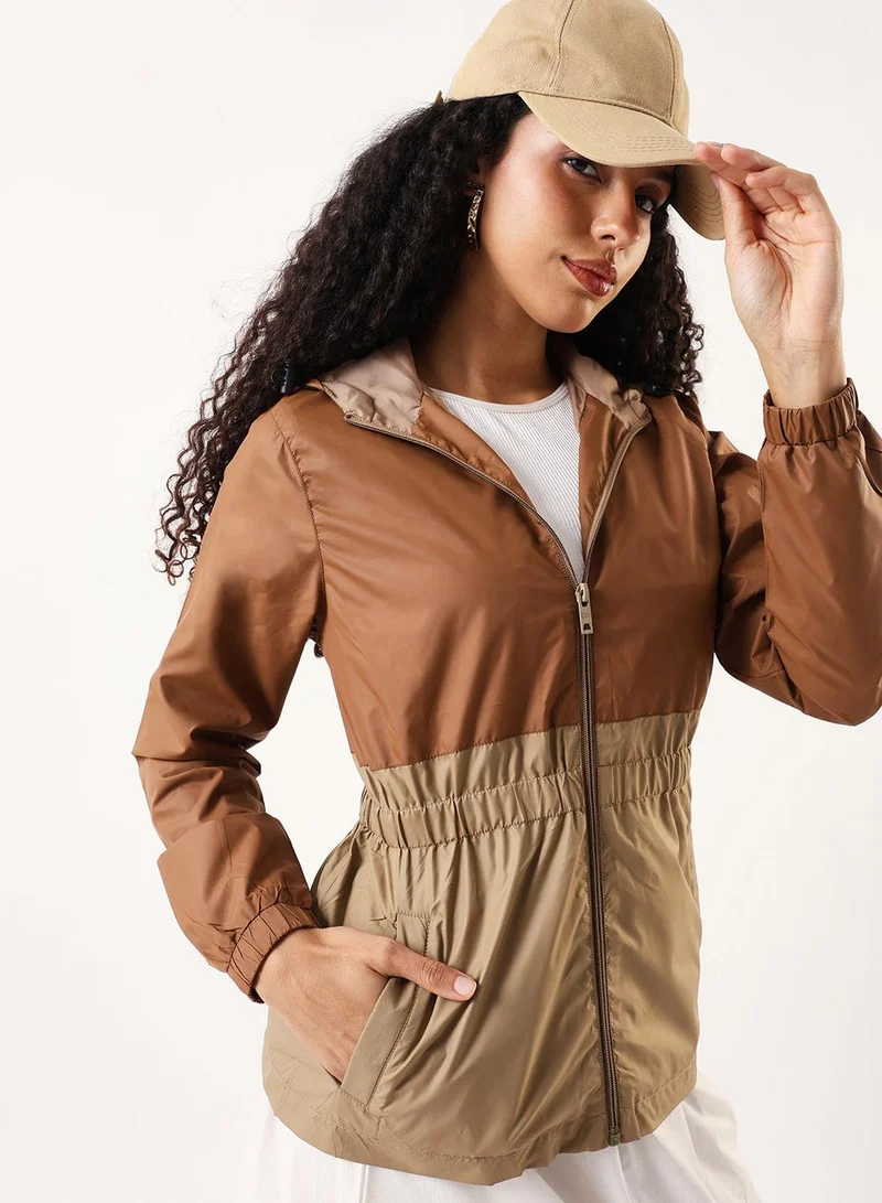 دينيس لينغو جاكيت نسائي بلون بيج وغزال بقصة عادية من البوليستر بنسبة %