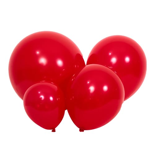 DECGOL Latex Balloons 100Pack Different Sizes 18 12 10 5 Inch Party Balloon Garland Kit Red - Image 1