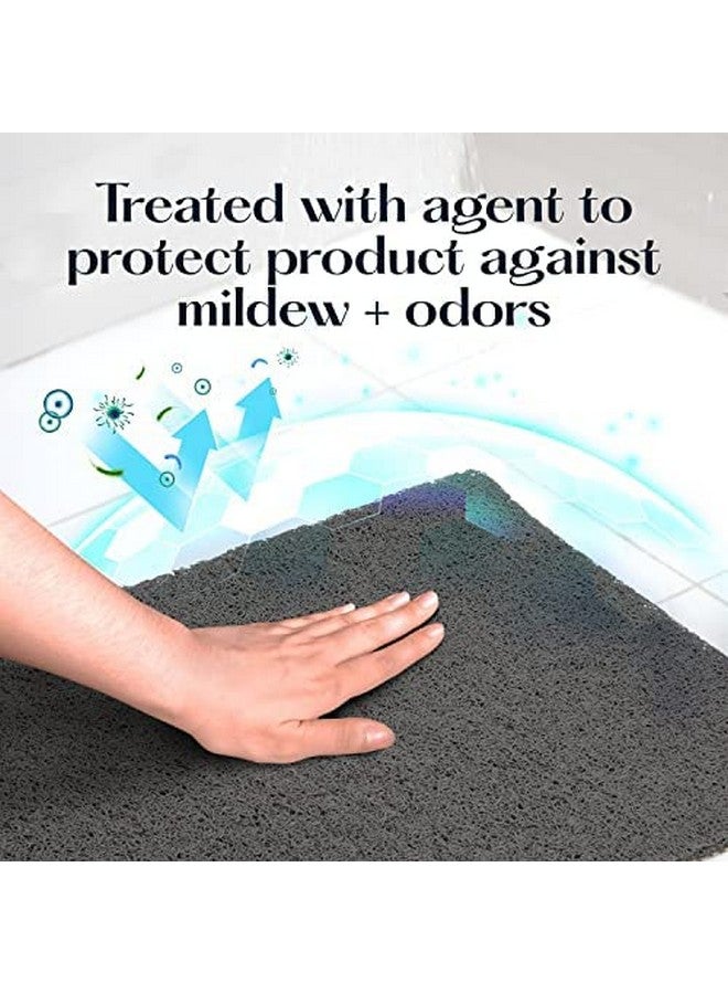 SUTERA Sutera - Slide Guard Bath Mat | Non Slip Bath Shower Mat 23.6 x 17.5 Inch, Rubber Bathtub Mat, Bathroom Tub Mat for Wet Areas, Drains Odor Anti Slim Shower Floor Mat - Image 5