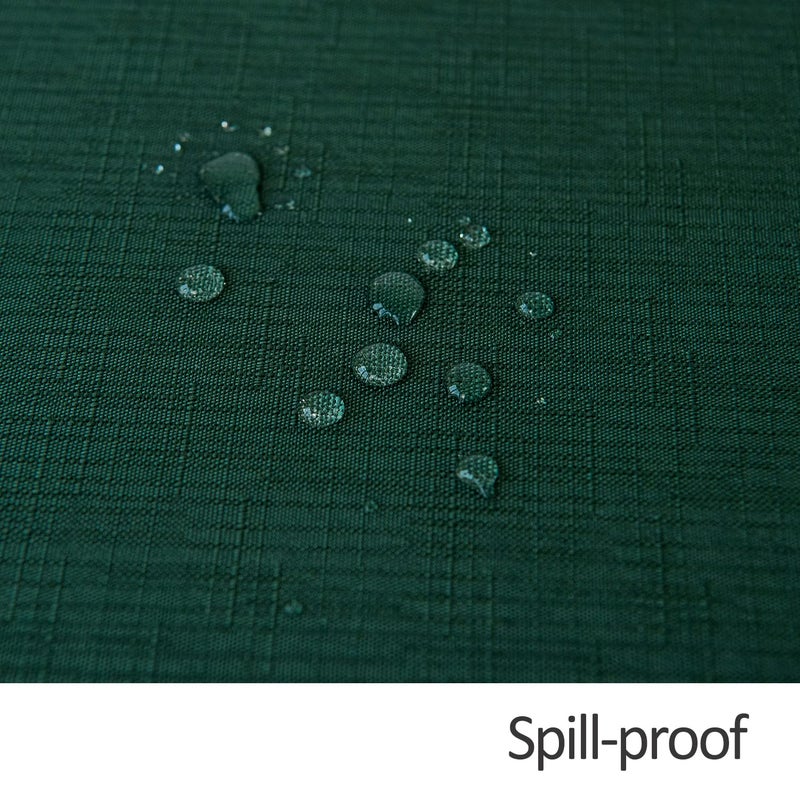 maxmill Square Tablecloth Slubby Texture Stain Resistant Waterproof Wrinkle Resistant Soft Table Cloth  Christmas Dinner Fabric Decoration for Dining Room Holiday Party  52 x 52 Inch  Hunter Green - Image 4