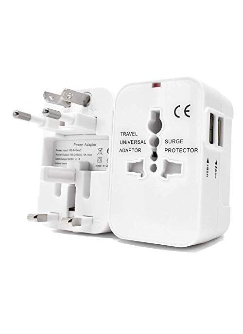 DEVKUVAR DEVKUVAR Universal Travel Adapter Worldwide 2 USB Travel Adapter with Built in Dual USB Charger Ports  - Image 5