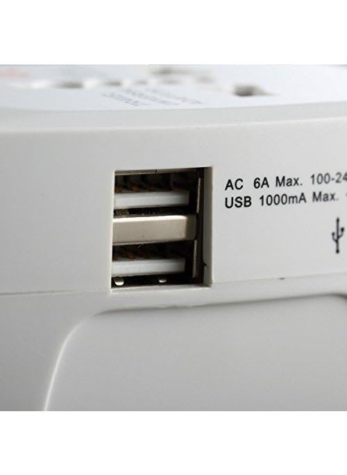 DEVKUVAR DEVKUVAR Universal Travel Adapter Worldwide 2 USB Travel Adapter with Built in Dual USB Charger Ports  - Image 4