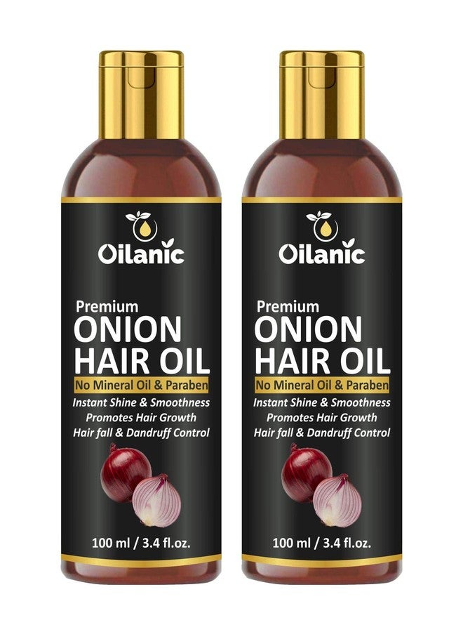 Oilanic Onion Herbal Oil - For Hair Growth & Anti Hair Fall Combo Pack of 2 Bottles of 100 ml(200 ml) - Image 2