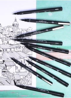 Uniball قلم حبر فاينلاينر Unipin Fineliner مكون من قطعة واحدة برأس 0.3 مم وحبر أسود  - Image 4