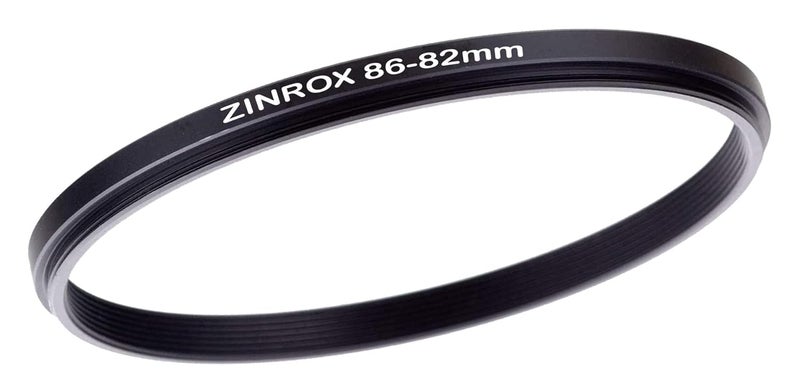 ZINROX® 86-82mm Step Down Lens Filter Adapter Ring, Set of 1 Piece - Size : 86mm to 82mm Stepping Ring - Image 1