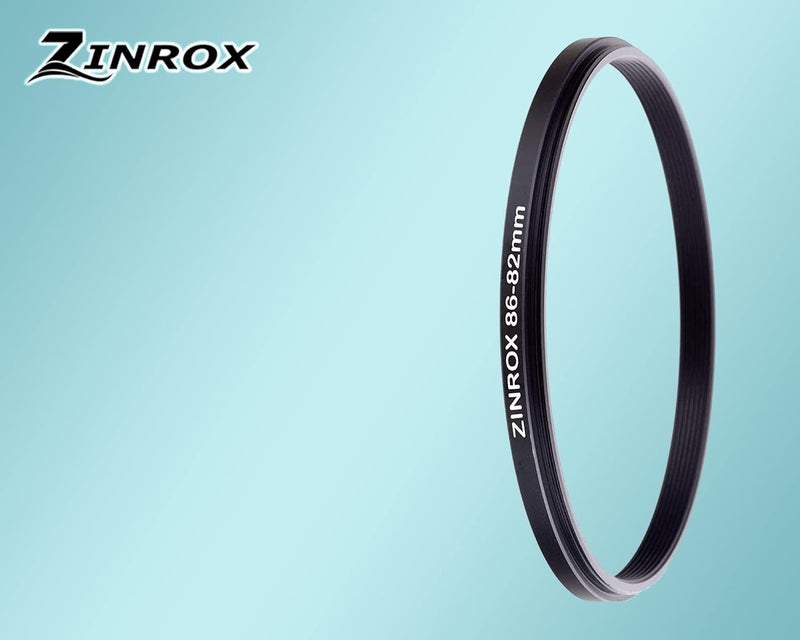 ZINROX® 86-82mm Step Down Lens Filter Adapter Ring, Set of 1 Piece - Size : 86mm to 82mm Stepping Ring - Image 2