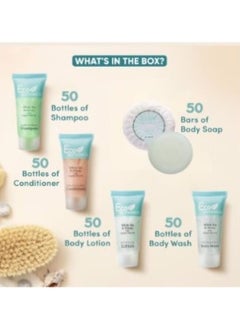 Eco Botanics Hotel Soaps & Toiletries Bulk Set 30ml Hotel Shampoo & Conditioner, Body Wash, Body Lotion & 20g Bar Soap Travel Size | 250 Pieces  - Image 2