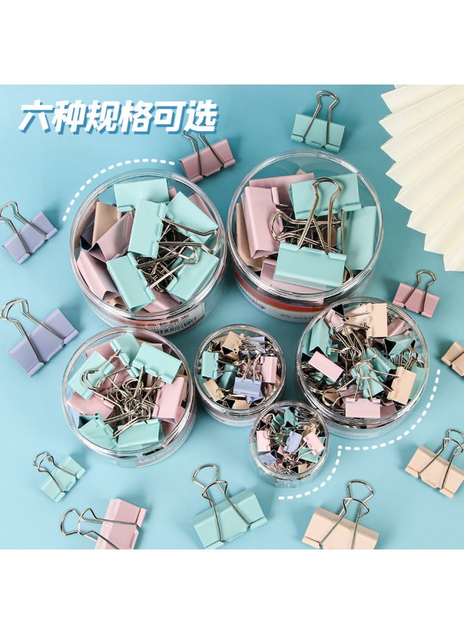 HELPS Morandi Color Long Tail Clip Metal Bill Data Clip Stationery Test Paper Iron Clip Dovetail Clip Office Can Be Customized - Image 4