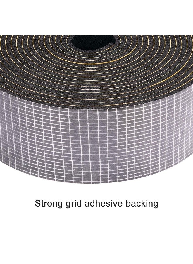 FDTY Neoprene Weather Stripping 2" W X 1/8" T, Self Adhesive Foam Rubber Seal Strip Tape, 16 Ft Length - Image 3