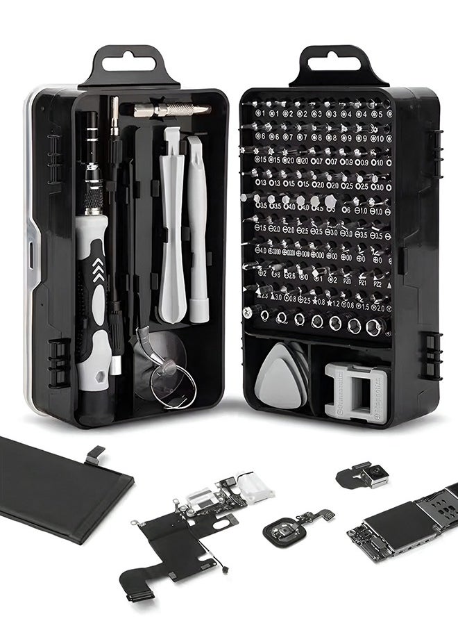 UETEEY Precision Screwdriver Set, 122 in 1 Computer Screwdriver Kit, Laptop Screwdriver Sets with 101 Magnetic Drill Bits, Electronics Tool Kit Compatible for Computer, Tablet, PC, iPhone, PS4 Repair  - Image 1