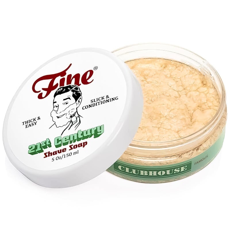 Fine Mr Fine 21C Mens Shaving Soap Builds Thick Easy Lather Protects From Razor Burn Irritation No Artificial Colors Made In Italy 5oz 150ml Clubhouse