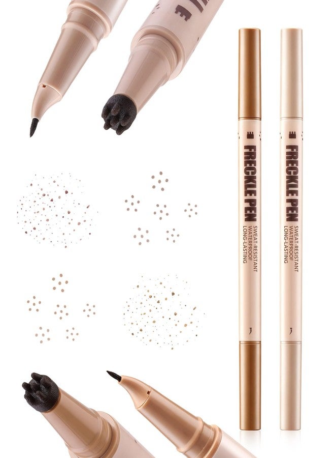 SUMEITANG Espressso Dual Ended Freckle Pen, Natural faux Freckle Stamp Pen, Multi-Size Freckles Pattern & Soft Precise Tip, Waterproof Long Lasting Sunkissed Freckle Makeup for All Skin Tones - Image 1