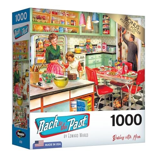 RoseArt - Back to The Past - Baking with Mom - 1000 Piece Jigsaw Puzzle for Adults - Image 2