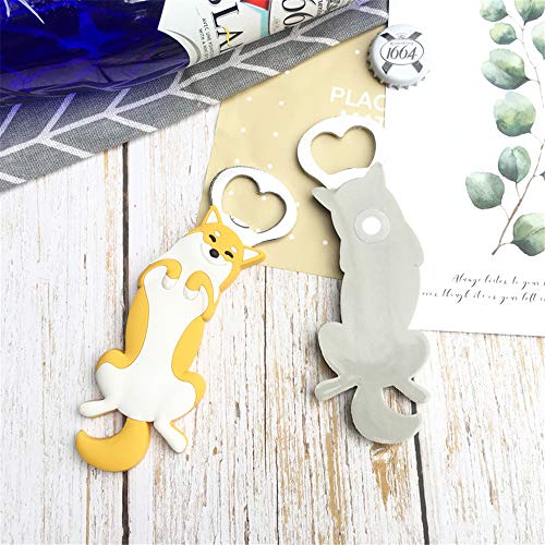 SHFICDJ Animal Cat shape Bottle Opener,Refrigerator Magnet Beer Bottle Openers,Creative kitchen supplies gift bottle opener. - Image 5