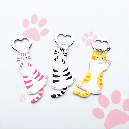 SHFICDJ Animal Cat shape Bottle Opener,Refrigerator Magnet Beer Bottle Openers,Creative kitchen supplies gift bottle opener. - Image 2