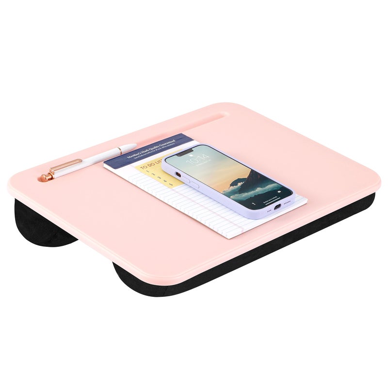 LAPGEAR Compact Lap Desk - Rose Quartz - Fits up to 15 Inch Laptops - Style No. 43104 - Image 1