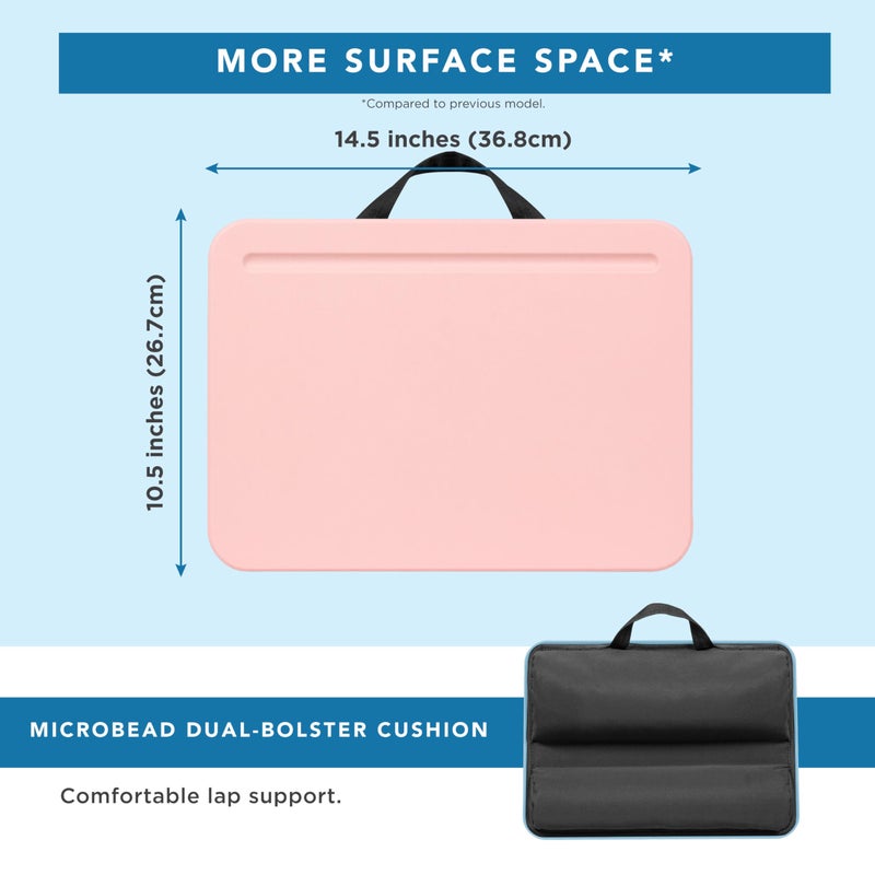 LAPGEAR Compact Lap Desk - Rose Quartz - Fits up to 15 Inch Laptops - Style No. 43104 - Image 5