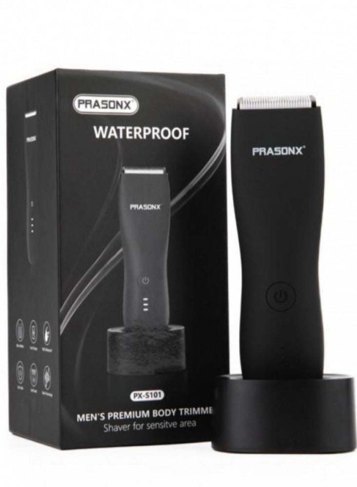 PRASONX PRASONX PX-S101 Electric Shaver – Dual Blades, 360° Floating Heads, IPX7 Waterproof, USB-C Charging, Wet & Dry Shaving  - Image 2