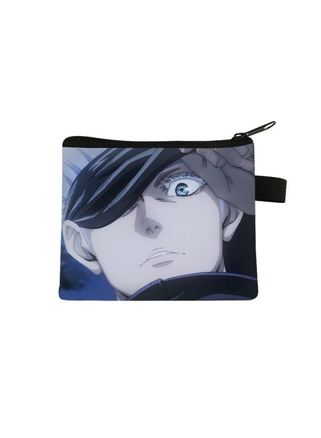 New Gojo Satoru Children's Coin Purse Mini Zipper Pouch Large Capacity High-value Storage Card Holder