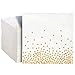 Juvale White Gold Polka Dot Paper Cocktail Beverage Napkins 5 x 5 In 100Pack 3Ply Disposable Wedding Cocktail Napkins for Bridal Showers Anniversary Parties - Image 1