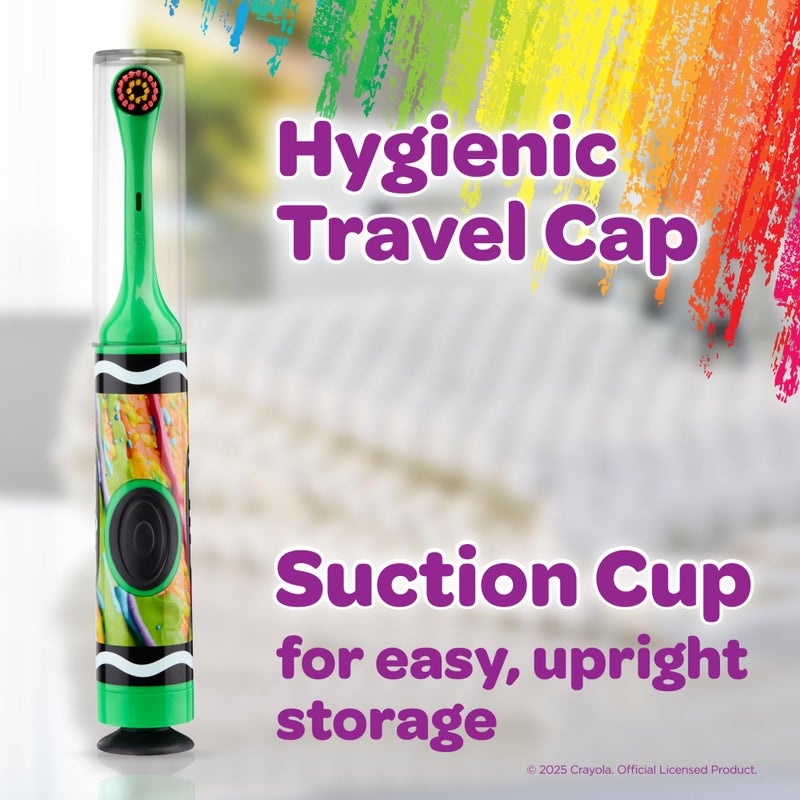 جم فرشاة أسنان كرايولا كهربائية مع غطاء للسفر - Image 2