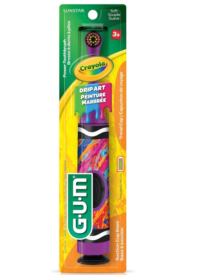 Gum Crayola Power Toothbrush With Travel Cap - Image 3
