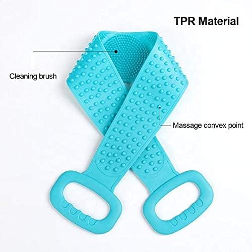 GNOLY Silicone Body Scrubber Belt Exfoliating Belt Removes Belt Scrubber Washer Double Side Shower Bath - Image 5
