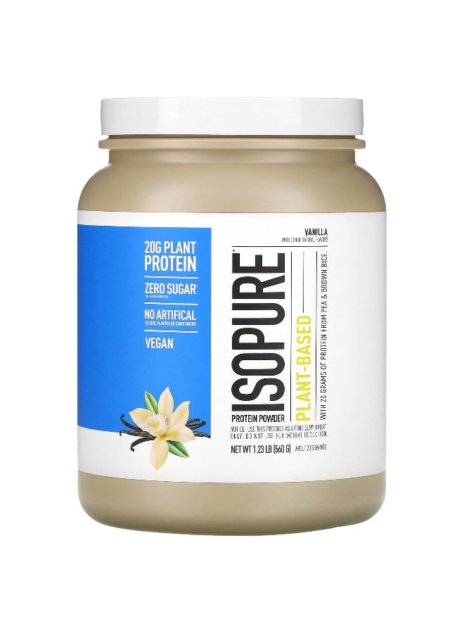 Isopure إيسوبور، مسحوق بروتين نباتي، فانيليا، 1.23 رطل (560 جرام) - Image 1