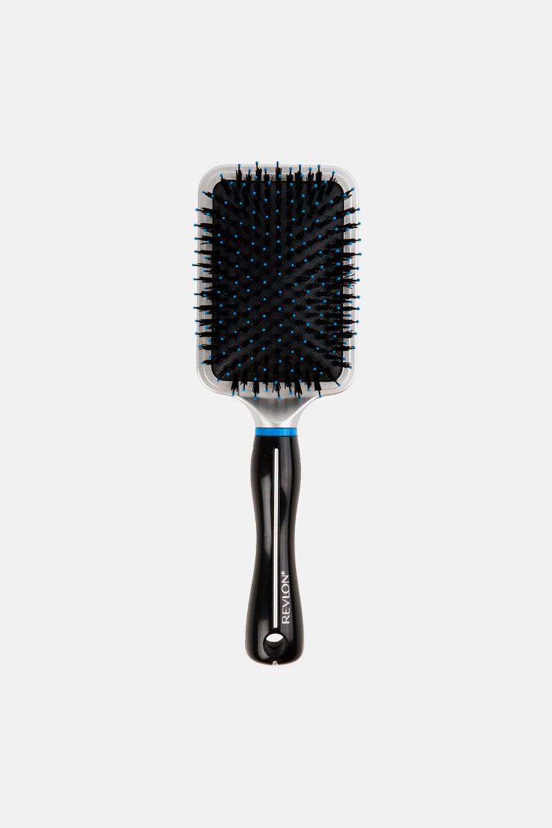 Revlon Soft Touch Detangling Paddle Hair Brush, Silver - Image 1
