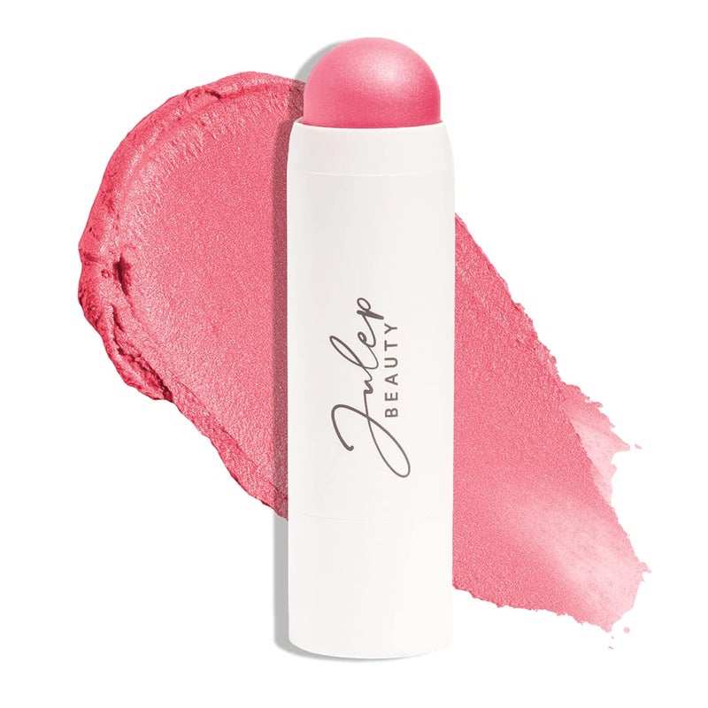 Julep Skip The Brush Cream to Powder Blush Stick  Peony Pink  Blendable and Buildable Color  2in1 Blush and Lip Makeup Stick