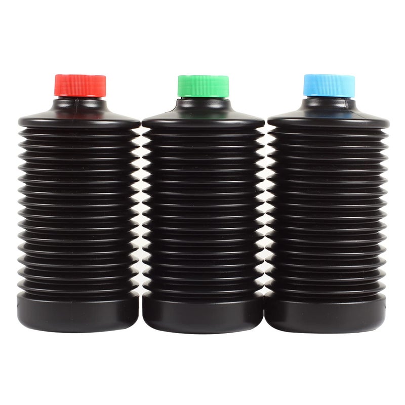eTone 3X 1000ml Collapsible Darkroom Chemical Storage Bottles Foldable Liquid Container Film Photo Developing Processing Equipment Anti Oxidation Storage Laboratory Accessories - Image 1