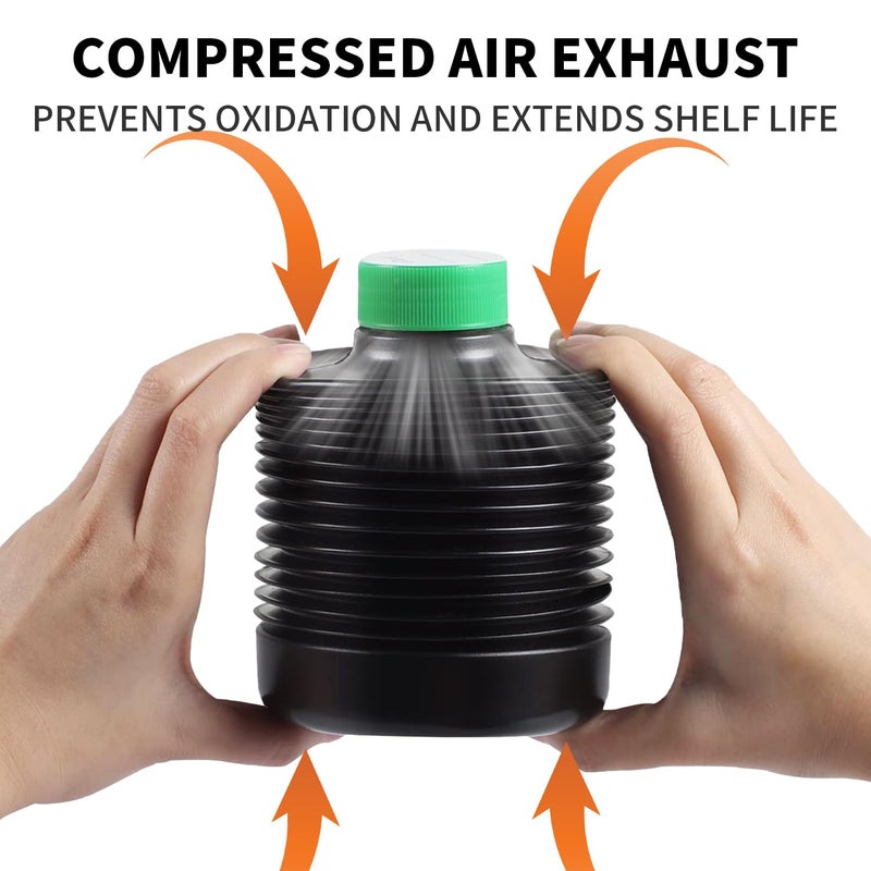 eTone 3X 1000ml Collapsible Darkroom Chemical Storage Bottles Foldable Liquid Container Film Photo Developing Processing Equipment Anti Oxidation Storage Laboratory Accessories - Image 3