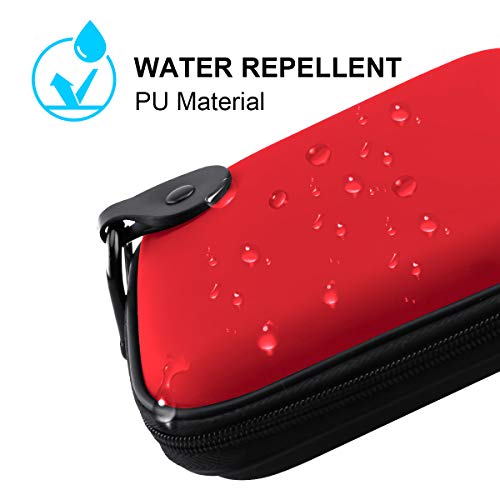 Lacdo Hard Drive Carrying Case for Western Digital WD Elements/WD My Passport/My Passport Ultra Portable External Hard Drive HDD 1TB 2TB 4TB 5TB 6TB USB 3.0 Protective Storage Travel Bag, Red - Image 5