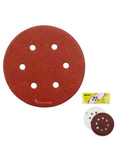 Malfah Enterprises Malfah Sanding Sheet For Random Orbital Sander 5 P 320 inch sanding disc paper round 125 mm abrasive sandpaper set for random orbital sander polisher 5X320 Grit 20 pcs  - Image 1