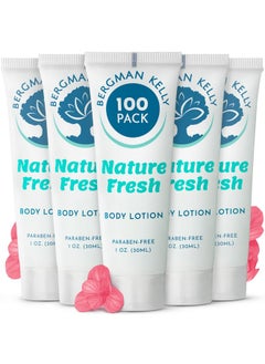 BERGMAN KELLY Travel Size Lotion (1 Fl Oz 100 Pk Nature Fresh) Delight Your Guests With A Refreshing & Soothing Body Lotion Quality Mini And Small Size Guest Hotel Toiletries In Bulk  - Image 1