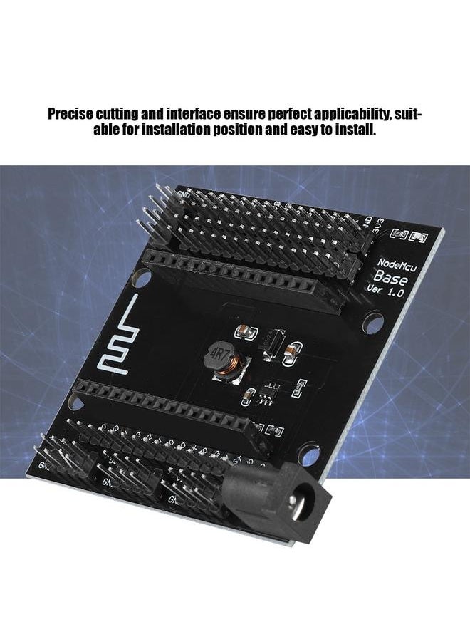 Thoraya - NodeMcu Lua Black Metal ESP8266 WIFI Development Plate Base Expander Board Base - Image 1