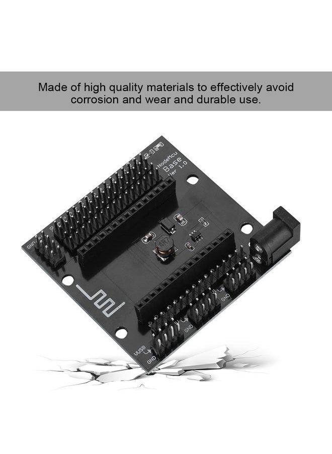 Thoraya - NodeMcu Lua Black Metal ESP8266 WIFI Development Plate Base Expander Board Base - Image 1