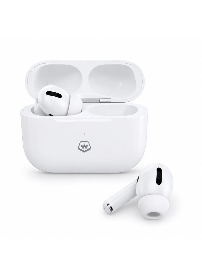 WINMAX TWS Wireless Bluetooth Earbuds With Charging Case, White - Image 3