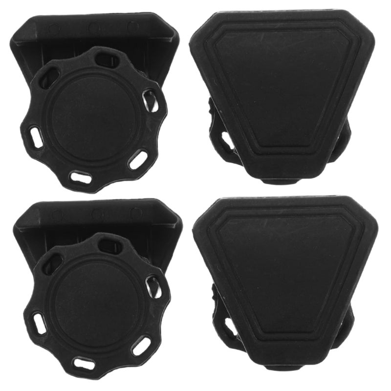 Football Helmet Visor Clips and Screws Kit Black Plastic Fasteners Secure Attachment Easy to Install - Image 2