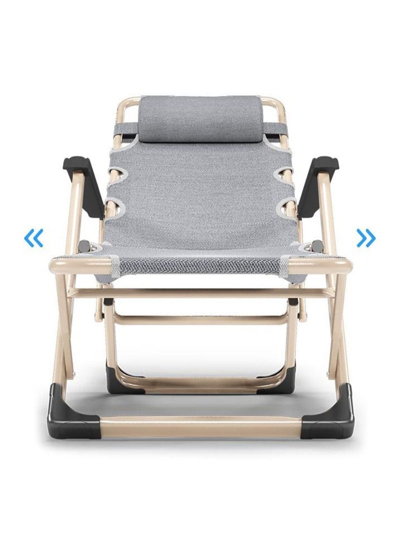 DubaiGallery Outdoor Deck Chairs Bed Garden Furniture Camping Portable Siesta Folding Backrest Armchair Balcony Leisure Sun Loungers - Image 1