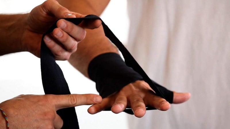 TIMA Semi-Elastic Hand Wraps for MMA & Boxing (Pair) (Black) - Image 3