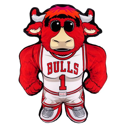 Bleacher Creatures Chicago Bulls Benny The Bull 24 NBA Masoct Bleacher Buddy Soft Plush Toy - Image 1