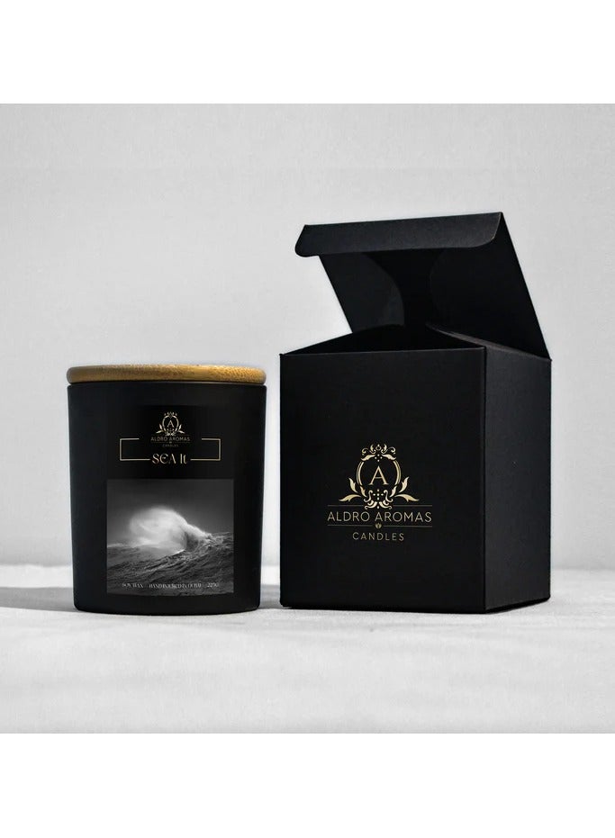 Aldro Aromas Scented Candel in Jar Long Lasting, Fragrance-Sea It 225 Grams - Image 2