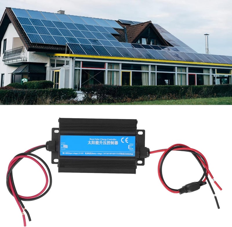 Solar Boost Controller 24V 36V 48V 60V 72V 300W MPPT, Electric Vehicle with MPPT , Saving Solar Controller for Home and Outdoor Use, - Image 4