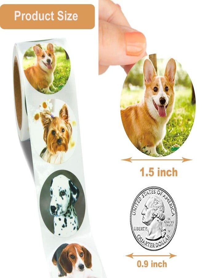 Hohamn 1.5" Dog Stickers for Kids Teachers, 500 Pcs Dog Puppy Stickers for Toddlers Birthday Party, School Reward, Giveaways - Image 3