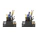 Mind Reader EMPORG2-BLK 2 Piece Cup, Pen, Pencil, Paperclip, Thumbtack Holder, Office Supplies Storage Organizer, - Image 2