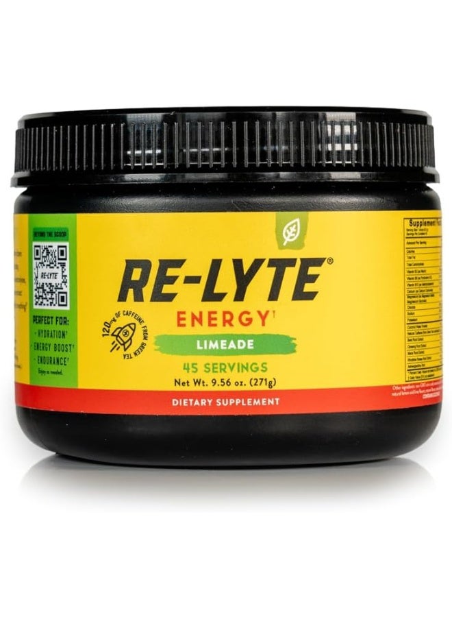 REDMOND Re-Lyte Boost Electrolyte Energy Mix, Lemon Lime, 8.9oz Jar - Image 1